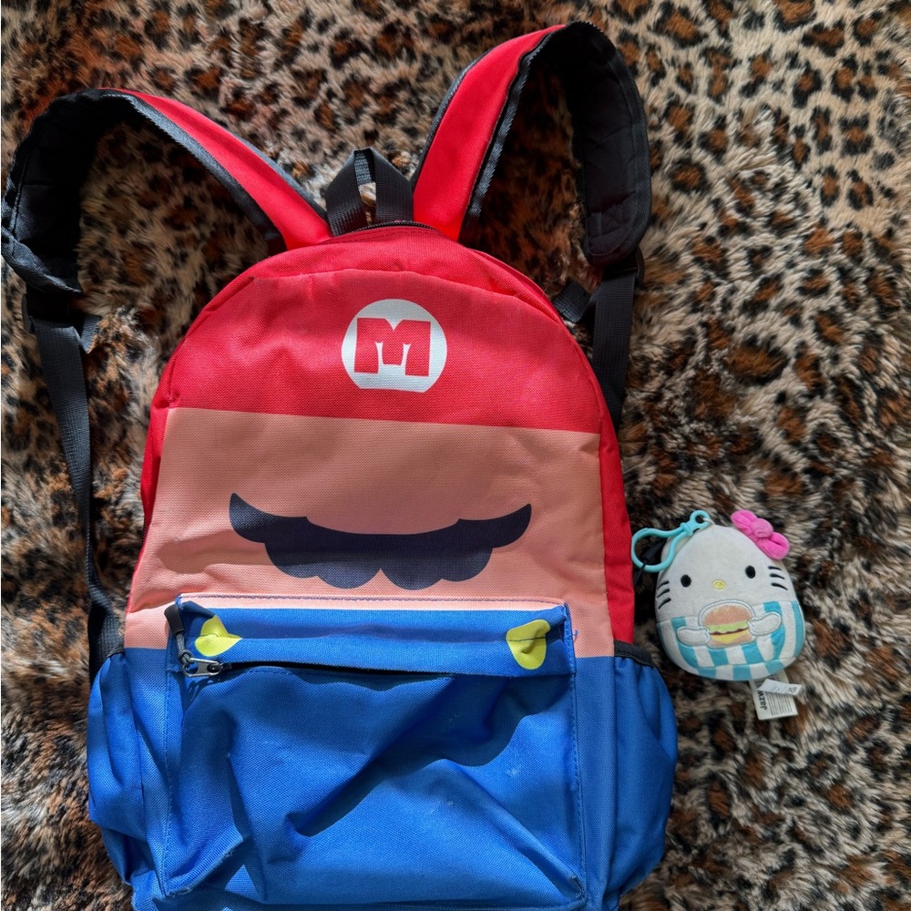 Amazon Kids Backpack - Red, Pink, Blue